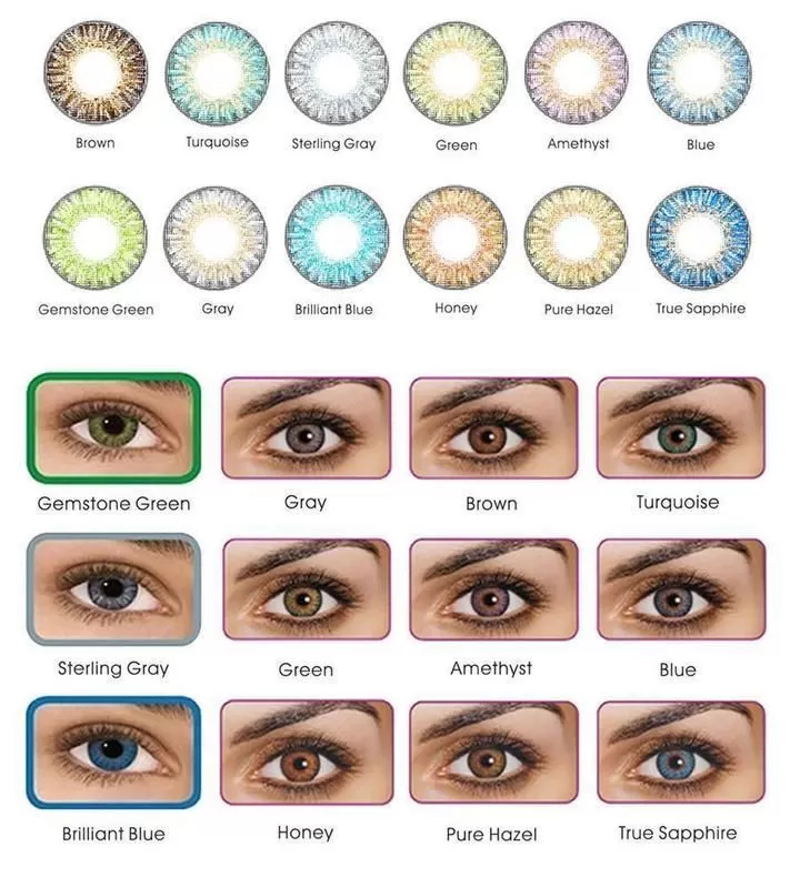 انتخاب لنز مناسب انتخاب لنز مناسب,لنز تماسی,لنز مناسب پوست سبزه,رنگ پوست خود را تشخیص دهیم,چند نوع رنگ چشم داریم