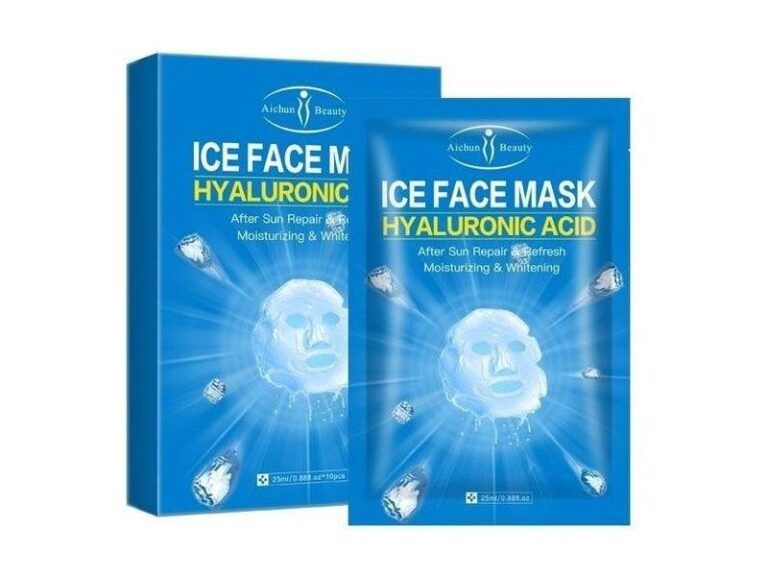 مشخصات، خرید و قیمت ماسک صورت یخ ورقه ای Aichun Beauty یک ماسک ورقه ای یخی یا ماسک صورت ice face mask میباشد که به ماسک ورقه ای هیالورونیک اسید نیز نامیده میشود